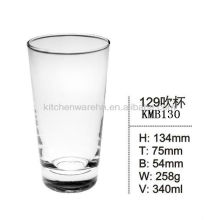 KMB130 340ml high quality drinking glass with logo